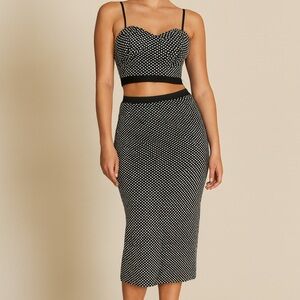 Sans Souci Black & White Polka Dot Two-Piece Set